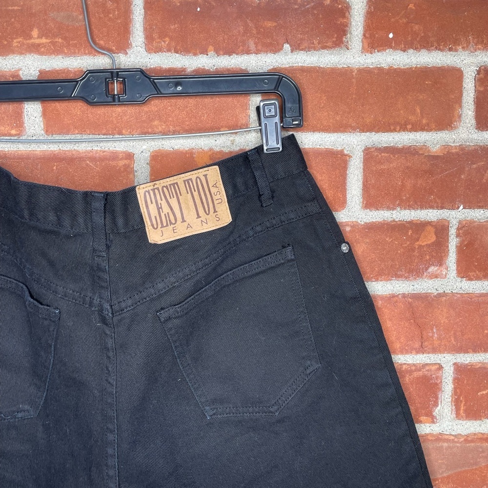 Vintage 90's black high waisted shorts - Picture 2 of 8